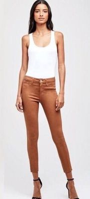 NWT L'AGENCE Margot High Rise Skinny Jean in Java Coated - Size 25