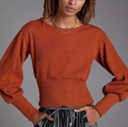 Copper Cut out Back Sweater