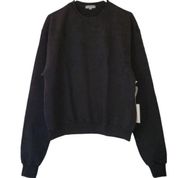 Good American Black Oversized Leo Zodiac Boyfriend
Sweatshirt(Size O/XS)