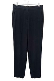 RAG & BONE Zip Ankle Trouser in Black Sz 0