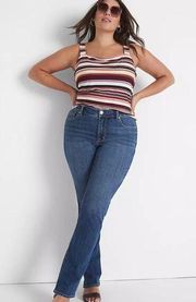 Seven 7 NWT Bootcut Jeans 24 Med Wash Stretch Plus Lane Bryant 1128983 Honey