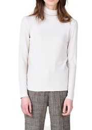 NWT Lili Sidonio White Ribbed Turtle Neck