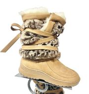 Colin Stuart Victoria’s Secret Snow Leopard Faux Fur Boots Size 6