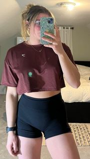 Burgundy  Crop Top