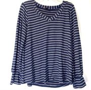 Andree Striped Knot Top Medium