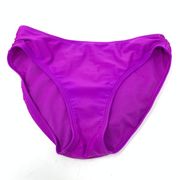 Athleta Women's Size XXS Low Rise Full Coverage Bikini Bottom Purple