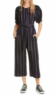 The Great The Homeroom Jumpsuit Oxford Stripe size 2 (medium)