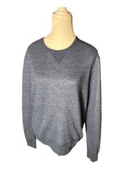 J Crew Authentic Vintage Fleece‎ Crewneck Sweatshirt Mens S Blue