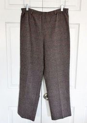 ($5) Alfred Dunner Wool Houndstooth Printed Trousers