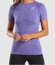 Gymshark Vital Seamless short sleeve compression tee in purple indigo