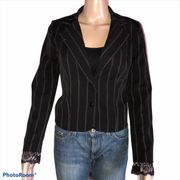 Rampage pinstriped blazer