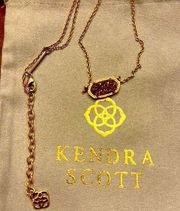 Kendra Scott Drusy Necklace Goldtone Box and Bag Included NEW