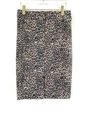 ADRIENNE VITTADINI Collection Leopard Print Pencil Skirt Size 6