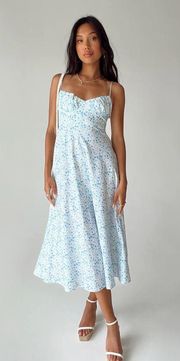 Amara midi floral dress