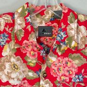 Vintage Liz Claiborne Liz Wear Floral Button Front Camp Shirt Medium