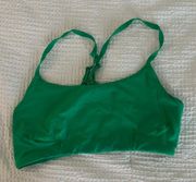 Green  Sports Bra