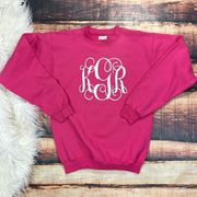 KGR Monogram Sweatshirt Pink Glitter