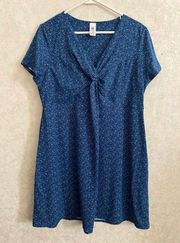 Soybu women’s XXL short sleeve blue dress