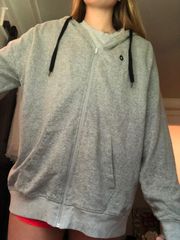 Full zip gray hoodie