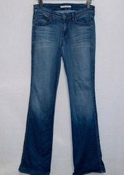 Rich & Skinny Dark Wash Denim Low Rise Fiji Flare Leg Jeans size 27