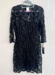 A.B.S. Allen Schwartz lace black dress size P / extra small