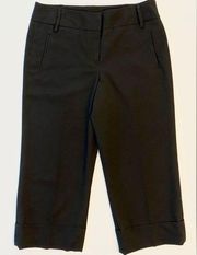 Sandro Wide Leg Crop Pants Black Size 10 Work Dress Sportswear Career Stovepipe