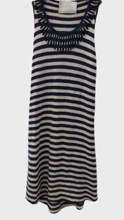 A.l.c. Stripe cashmere tank dress with rhinestone