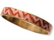 Lucky Brand Red & Pink Enamel Bangle Bracelet