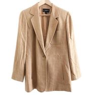 Company Ellen Tracey Vintage 100% Silk Coat Minimalist Beige Jacket