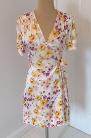 & Other Stories Floral Wrap Dress