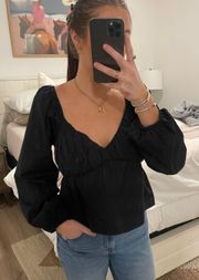 Abercrombie Black Blouse