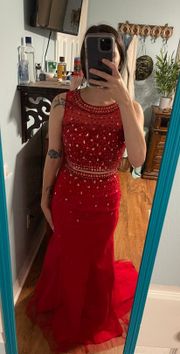 Milano Red Prom Dress 