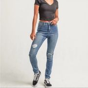 RSQ Curvy High Rise Distressed Skinny Jeans