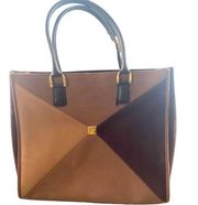 DVF Diane Von Furstenburg Large Color Block Tote Bag