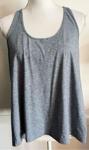 Outdoor Voices • Grey Blue Split Back Tank Top