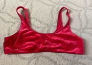 Kendal And Kylie Red Swim Top