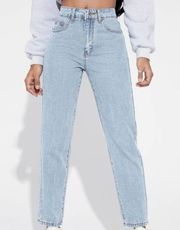 Light Wash High Waisted Straight Leg Jeans - Women’s Size XS