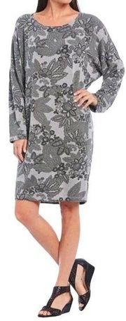 New Bryn Walker Dress Womens Small Alanna French Terry Floral Cocoon Tunic