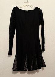 Catherine Malandrino, black lace LBD dress size 8 ￼