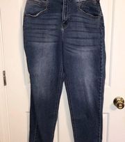 Cello Straight Leg Cropped Lightly Distressed Jeans, Women’s Size 11