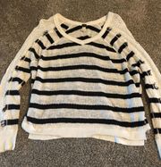 Free People Striped Sweater