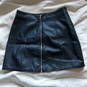 Faux leather skirt