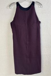 ATHLETA WHIRLWIND MAROON TANK DRESS W/ SHELF BRA, Size Medium