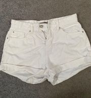 White Mom Shorts