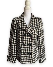 The Limited Houndstooth Double Breasted Jacket- Size Medium