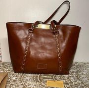 Benvenuto Heritage Collection Leather Tote with dust bag NWT