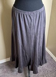 Urban CoCo Women's Vintage Elastic Waist A-Line Long Midi Skirt NWT