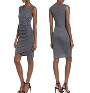 NWT Leith Ruched Bodycon Sleeveless Dress Charcoal Gray Knit Women’s Size XL