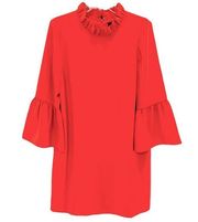 J. Crew Orange Belle Sleeve Mod Shift Dress Size 12 NWT NEW!