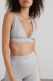 Cotton Plunge Bralette